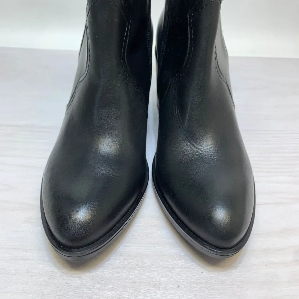 Pikolinos‎ Rioja W74-8957 Block Heel Western Bootie Black Leather NEW Size 41